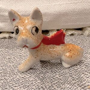 Terrier Dog Figurine with Scarf 🧣